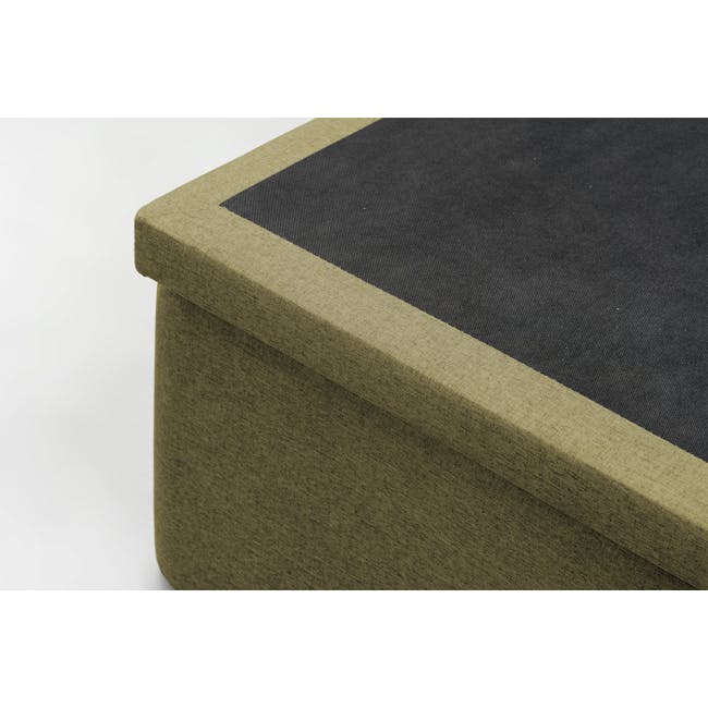 ESSENTIALS Super Single Storage Bed - Khaki (Fabric) - 8
