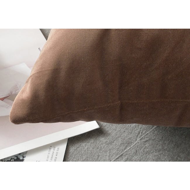 Tammy Large Velvet Cushion Cover - Grey - 3
