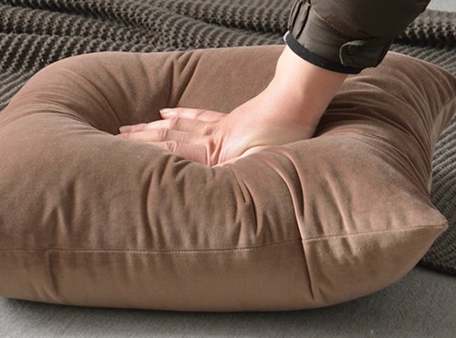 Tammy Large Velvet Cushion Cover - Grey - 4