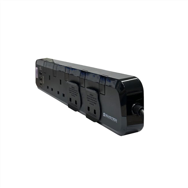 SOUNDTECH 4Way 3M USB A+C Quick Charger Power Strip With Surge Protection (PS-418C) - 3