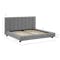 Elliot King Bed in Gray Owl with 2 Lewis Bedside Tables in Grey, Oak - 15