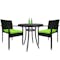 Jardin Outdoor Dining Chair - Green Cushion - 1