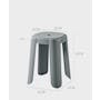 Rye Stackable Stool - White - 10