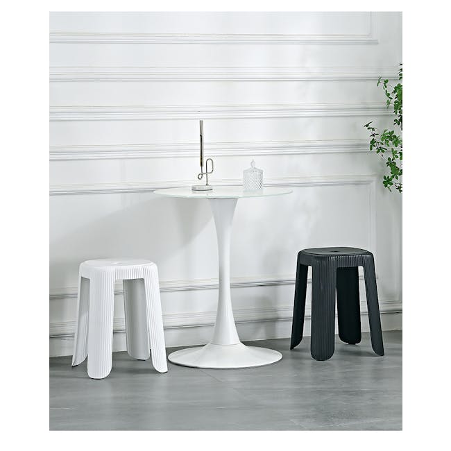 Rye Stackable Stool - White - 5