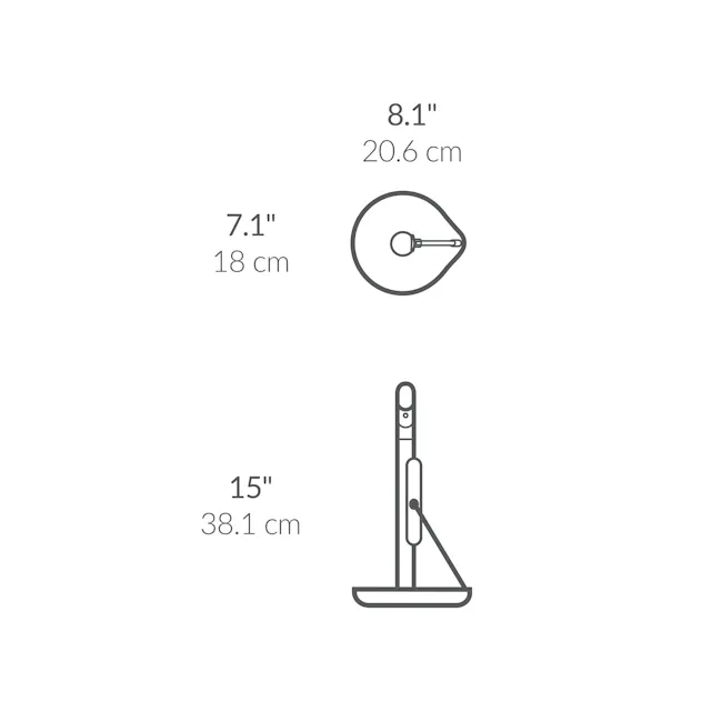 Simplehuman Tension Arm Paper Towel Holder with Pump - Black - 5