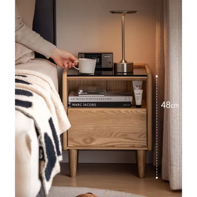Taelor Bedside Table 0.3m - Oak - 3