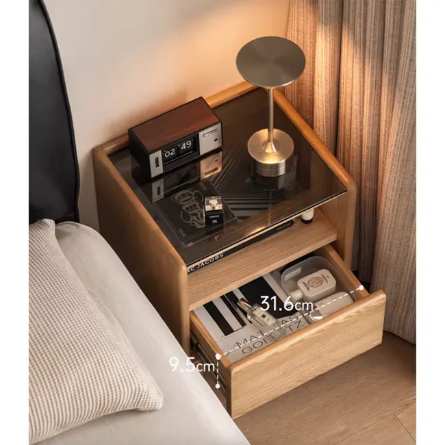 Taelor Bedside Table 0.3m - Oak - 17