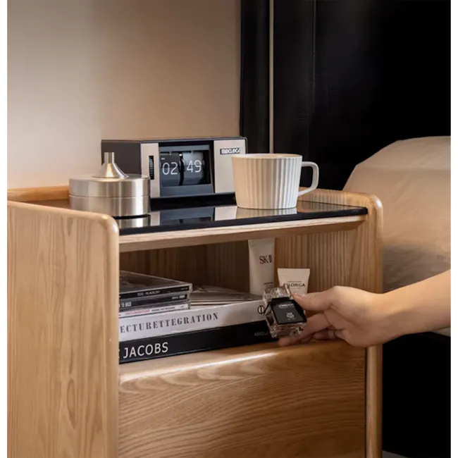 Taelor Bedside Table 0.3m - Oak - 11