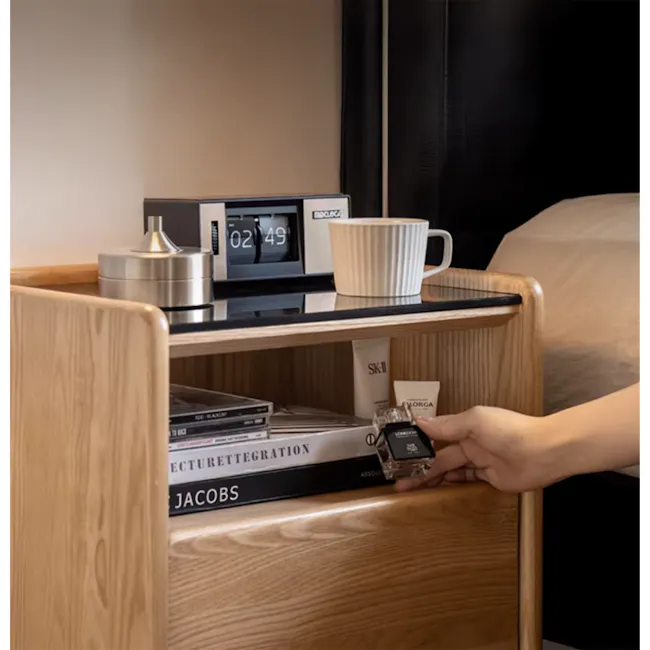 Taelor Bedside Table 0.3m - Oak - 11