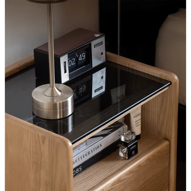 Taelor Bedside Table 0.3m - Oak - 10