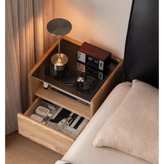 Taelor Bedside Table 0.3m - Oak - 16