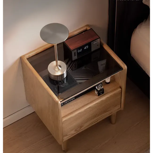 Taelor Bedside Table 0.3m - Oak - 9