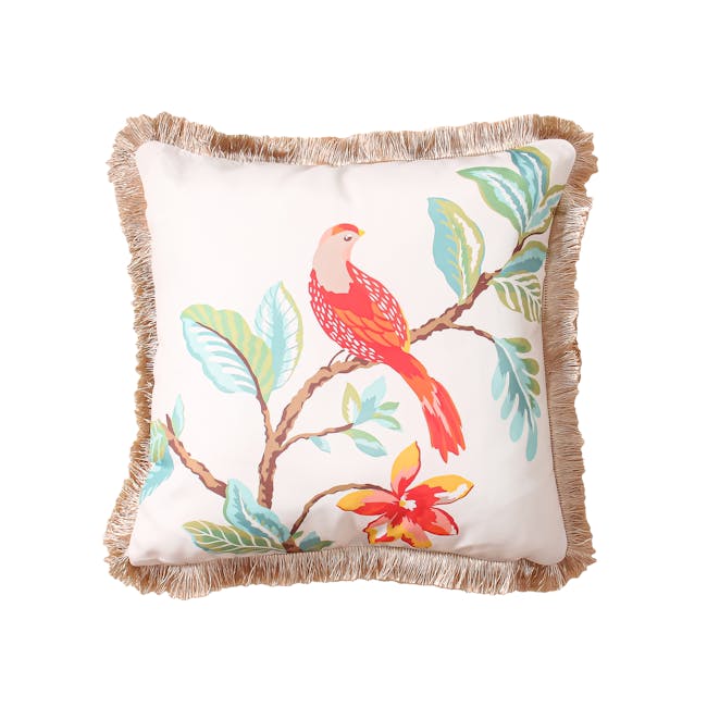 Birds of Paradise Throw Cushion (Printed) - 0