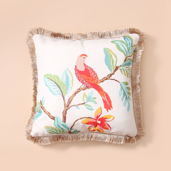 Birds of Paradise Throw Cushion (Printed) - 4