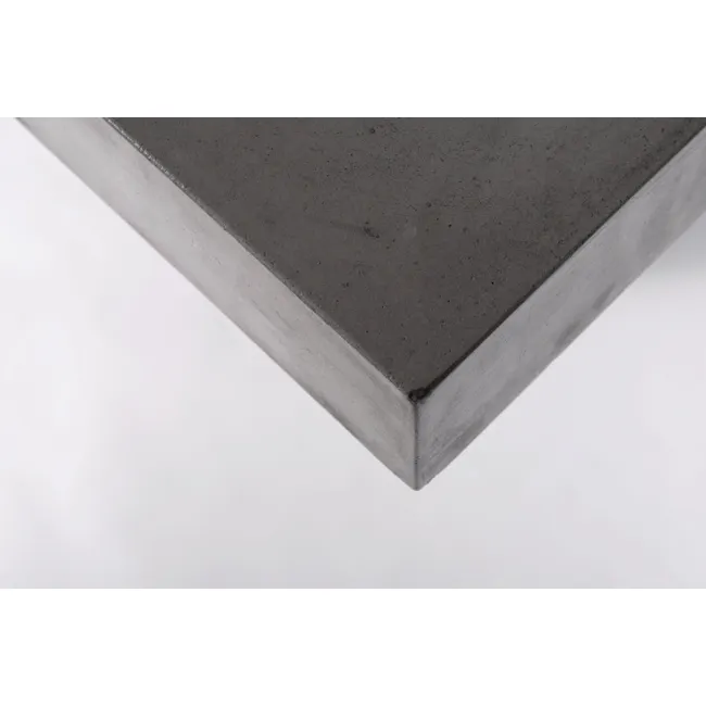 Ryland Concrete Dining Table 1.6m - 7 - Gray concrete slab, minimalist design, geometric shape, smooth surface, industrial