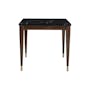 Persis Marble Square Dining Table 0.8m - Black, Walnut - 2