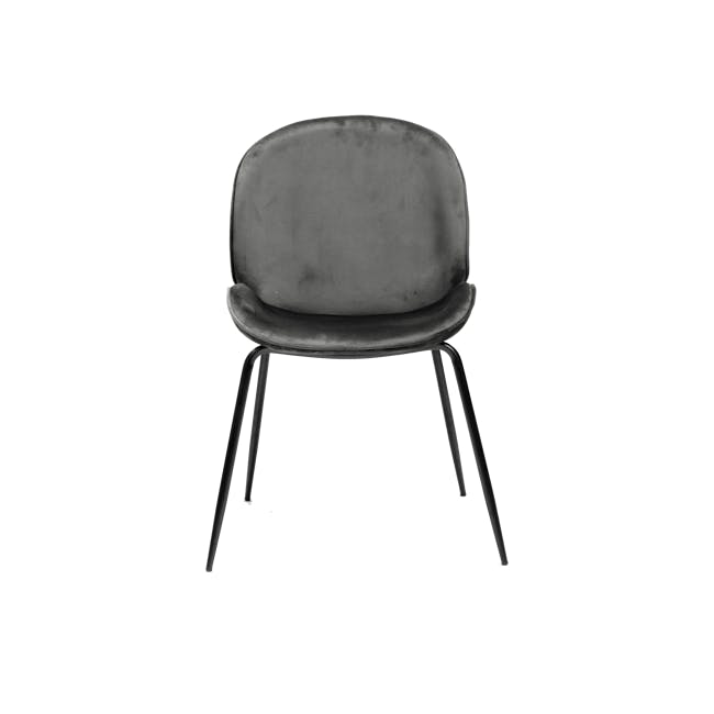 Lennon Dining Chair - Warm Grey (Velvet) - 4