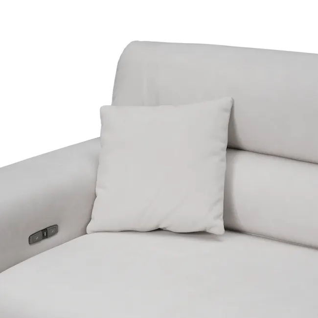 (As-is) Forte Right Arm Power Sliding Extension Sofa Unit - Misty Grey (Scratch Resistant) - 14