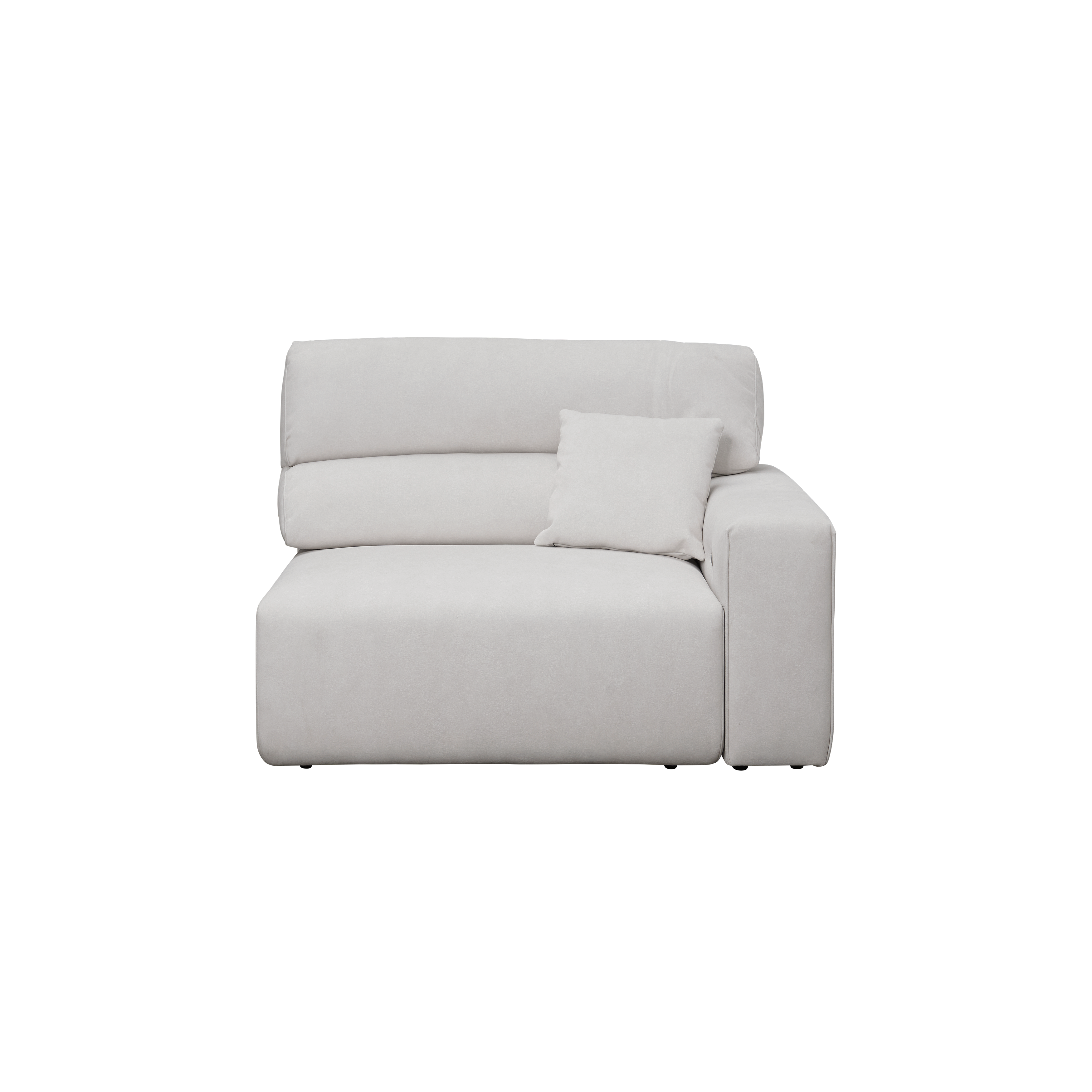 (As-is) Forte Right Arm Power Sliding Extension Sofa Unit - Misty Grey (Scratch Resistant)