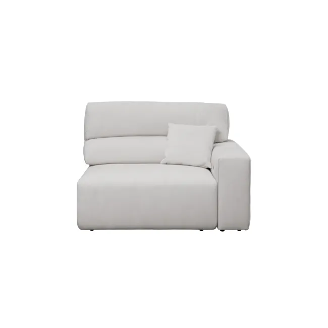 Forte Right Arm Power Sliding Extension Sofa Unit - Misty Grey (Scratch Resistant) - 1