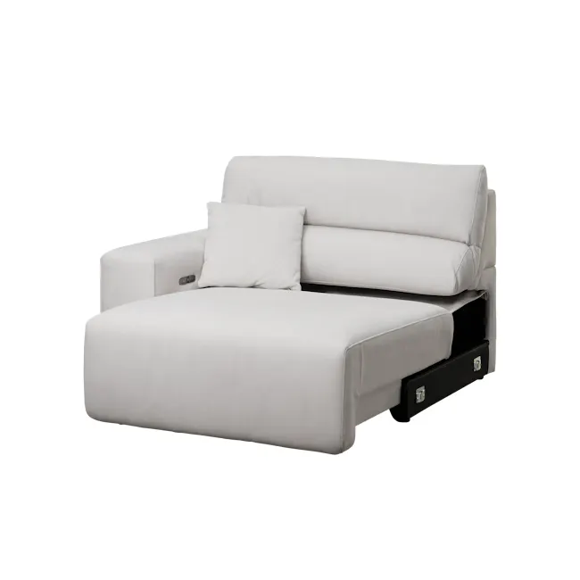 Forte Right Arm Power Sliding Extension Sofa Unit - Misty Grey (Scratch Resistant) - 21