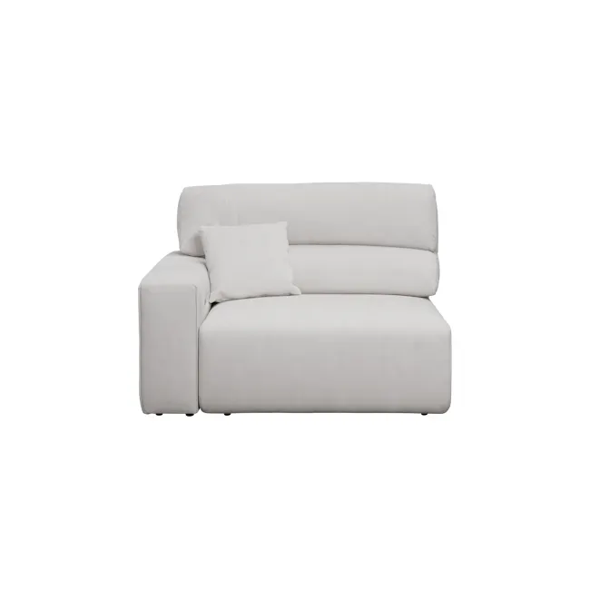 Forte Right Arm Power Sliding Extension Sofa Unit - Misty Grey (Scratch Resistant) - 17