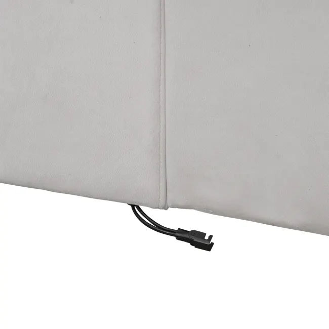 Forte Right Arm Power Sliding Extension Sofa Unit - Misty Grey (Scratch Resistant) - 5