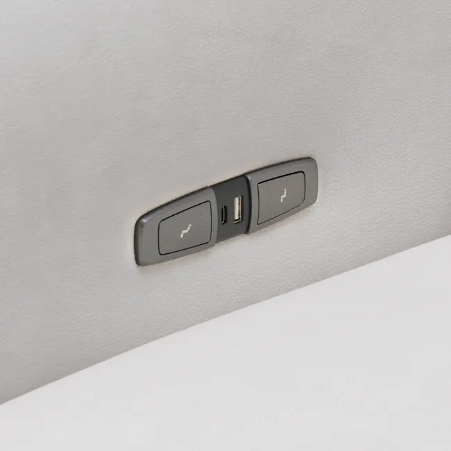 Forte Right Arm Power Sliding Extension Sofa Unit - Misty Grey (Scratch Resistant) - 14