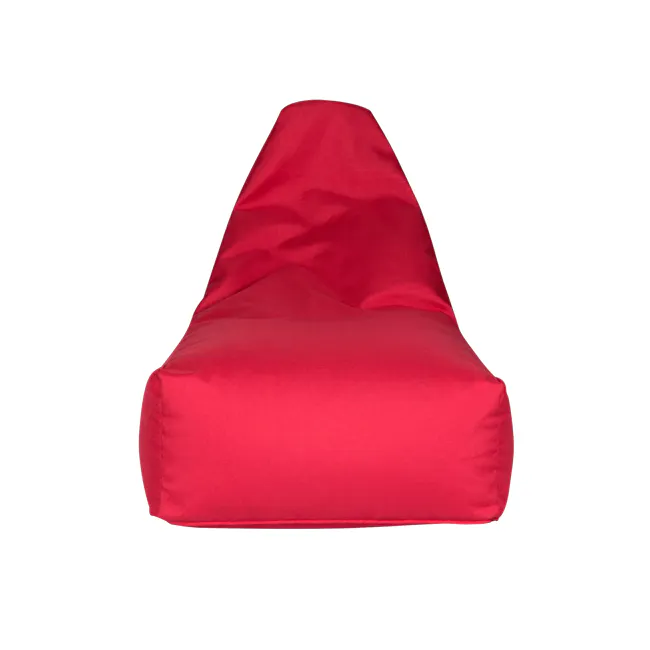 Milly Bean Bag - Red - 3 - Red cushion, plush seating, modern design, comfortable surface, soft fabric, high-quality