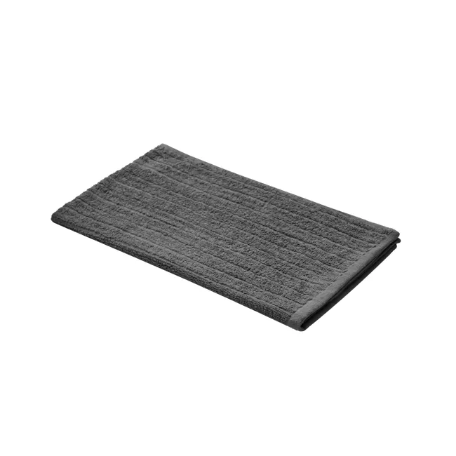 EVERYDAY 100% Cotton Hand Towel 70 x 40 cm - Charcoal - 1 - Gray textured bath mat, Elegant bath mat design, Cozy bath mat