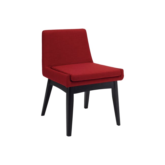 Fabian Dining Chair - Black, Crimson - 0