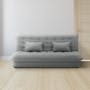 Tessa 3 Seater Storage Sofa Bed - Pewter Grey (Eco Clean Fabric) - 2