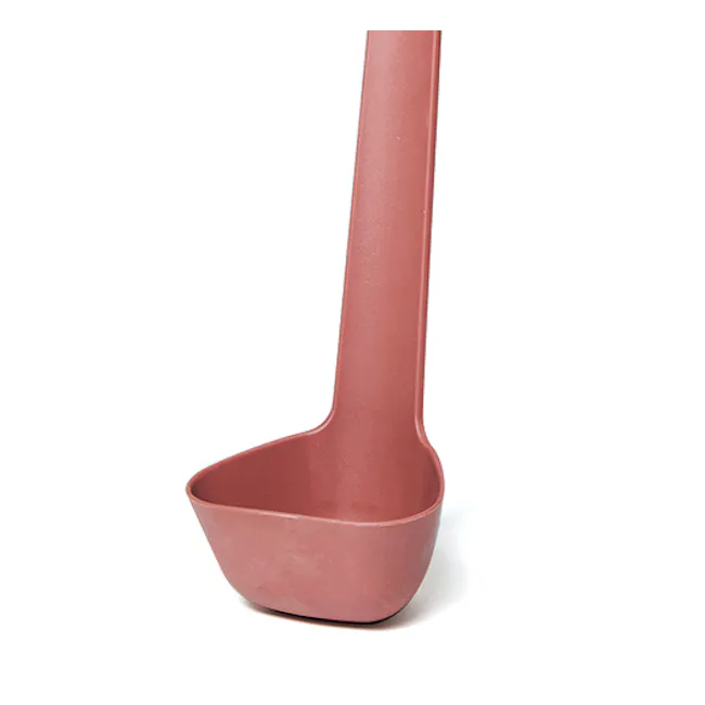 OMMO Tools Ladle - Brick Red - 3 - Mint green ceramic measuring cup, minimalist design, elegant kitchen utensil, hollow