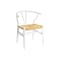 Gianna Dining Table 1.8m with 4 Caine Chairs in White, Natural Cord - 10