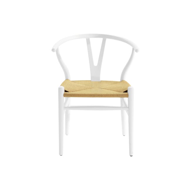 Caine Chair - White, Natural Cord - 5