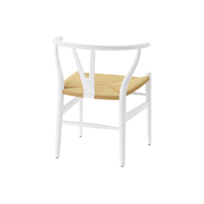 Caine Chair - White, Natural Cord - 7