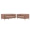 Audrey 3 Seater Sofa with Audrey 2 Seater Sofa - Blush
