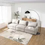 Cameron Right Storage Arm Unit - Grey (Pet Friendly) - 7