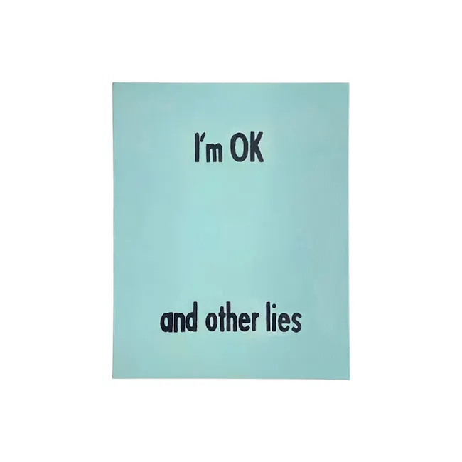 I'm OK and Other Lies Stretched Canvas 30 x 40 cm - 1