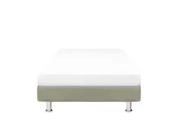 ESSENTIALS Single Divan Bed - Taupe (Faux Leather)