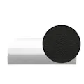 Vera Queen Box Bed - Coal (Faux Leather)