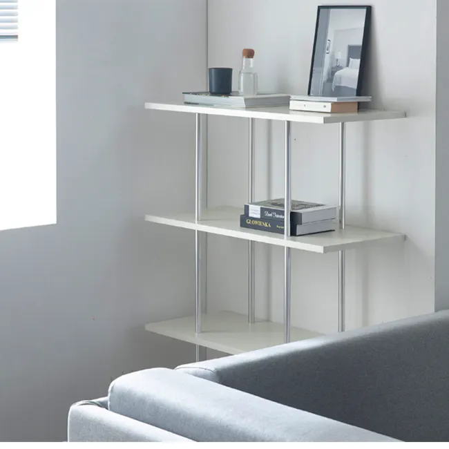Bauhaus 4-Tier Display Shelf - Ivory - 15