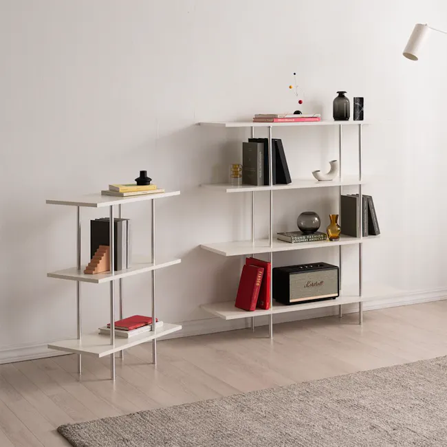 Bauhaus 4-Tier Display Shelf - Ivory - 3