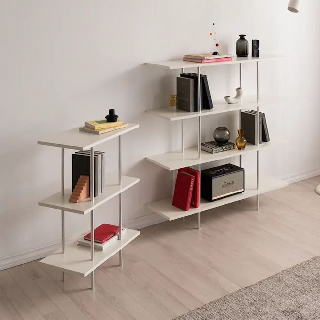 Bauhaus 4-Tier Display Shelf - Ivory - 6