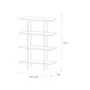 Bauhaus 4-Tier Display Shelf - Ivory - 7