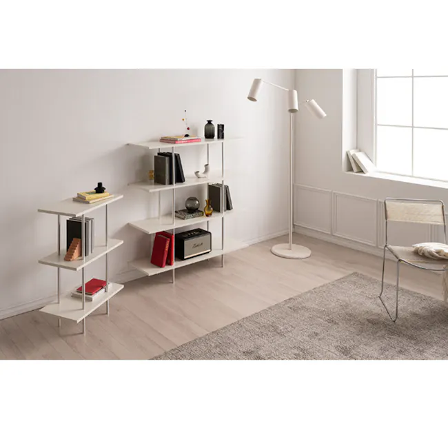 Bauhaus 4-Tier Display Shelf - Ivory - 13
