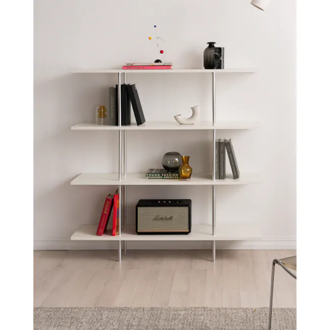 Bauhaus 4-Tier Display Shelf - Ivory - 4