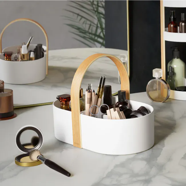 Bellwood Caddy Storage Basket - White, Natural - 8