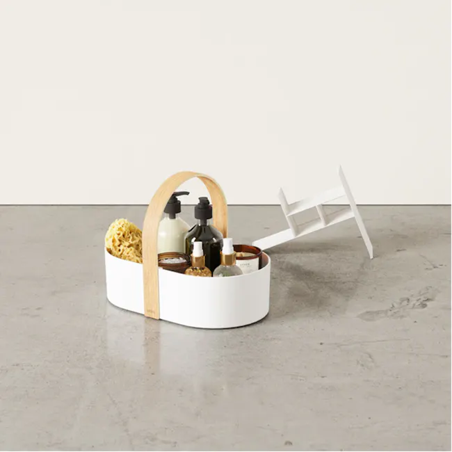 Bellwood Caddy Storage Basket - White, Natural - 2