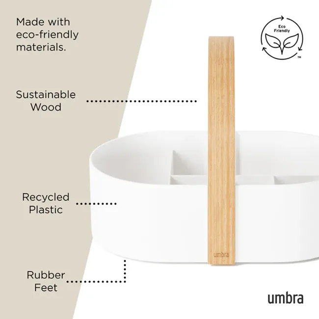 Bellwood Caddy Storage Basket - White, Natural - 5